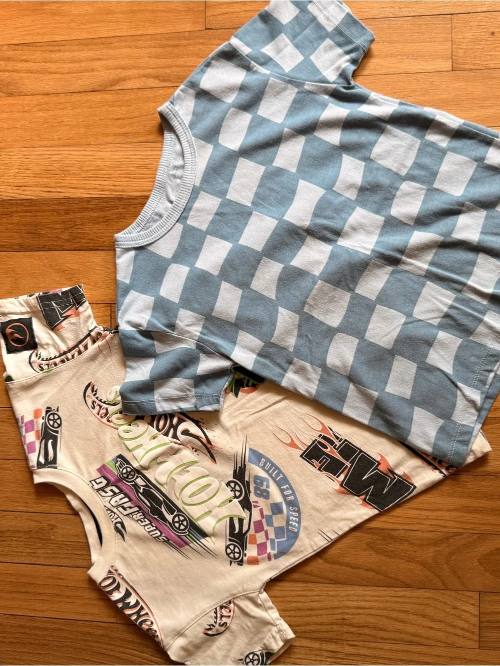 Kids' Graphic Tee set in White with Multicolor Prints